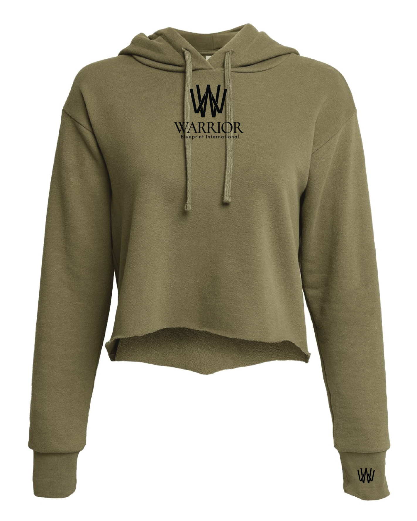 Warrior Blueprint Crop Hoodie
